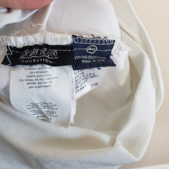 AG Adriano Goldschmeid white maternity jeans 27 - Picture 5 of 5